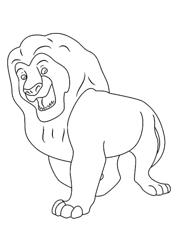 Lion King Simba coloring page