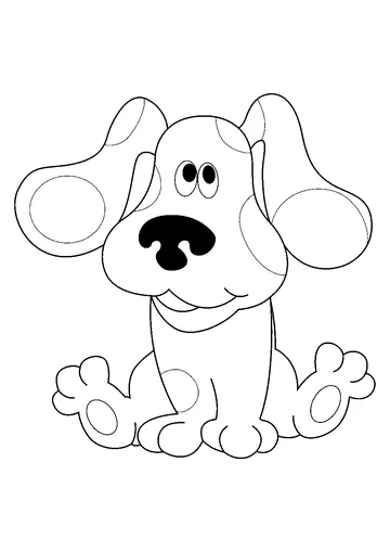 Happy Blues Clues coloring page
