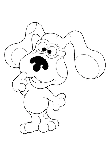 Blues Clues Wear Goggles coloring page