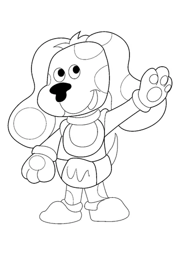 Standing Blues Clues coloring page