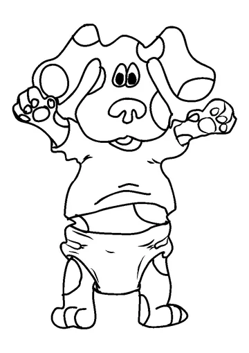 Blue Clues 1 coloring page