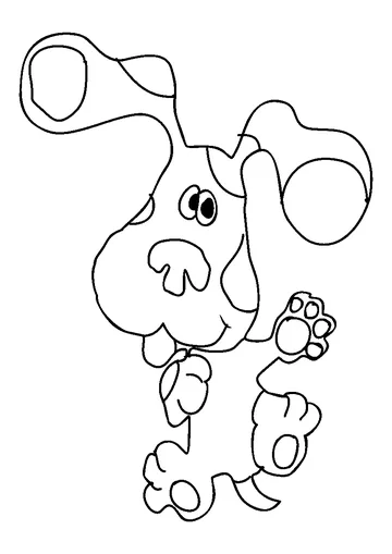 Blue Clues 3 coloring page