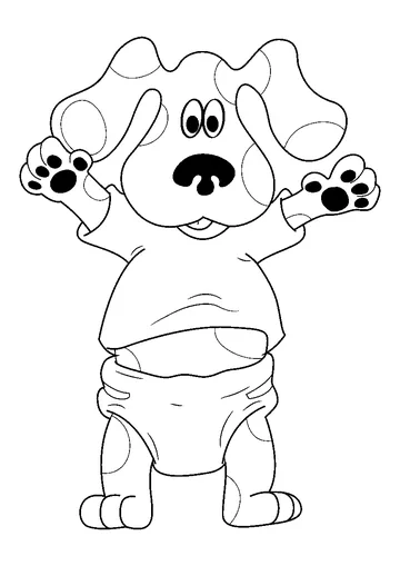 Blues Clues In Rugrats Tommy Getup coloring page