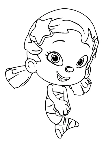 Oona From Bubble Guppies coloring page
