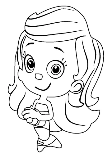 Molly From Bubble Guppies coloring page