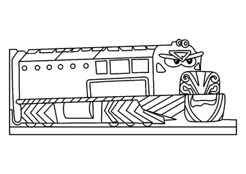 Machu Picchu Chuchu From Bubble Guppies coloring page