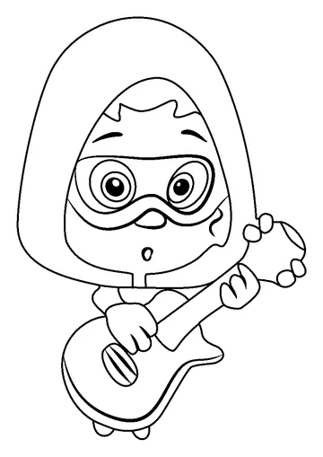Under Guppy From Bubble Guppies coloring page