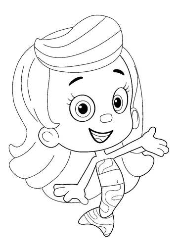 Happy Molly coloring page