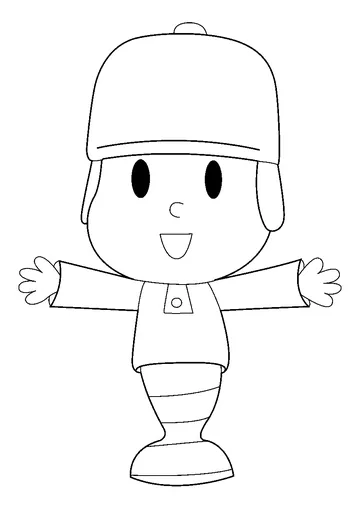 Happy Bubble Guppy coloring page