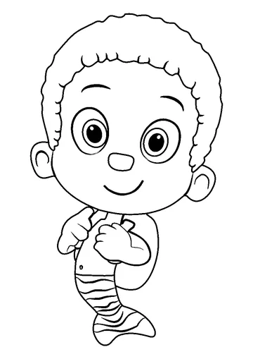 Goby From Bubble Guppies coloring page