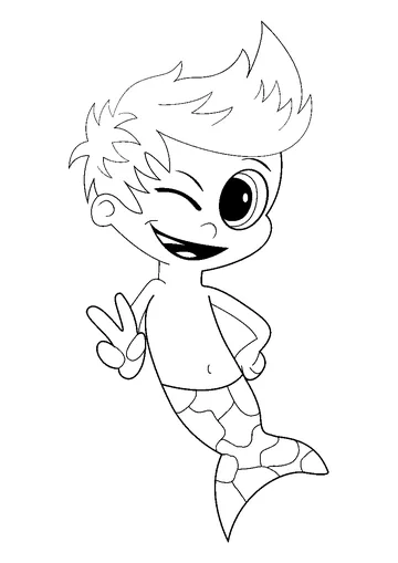 Gil Blink Eye coloring page