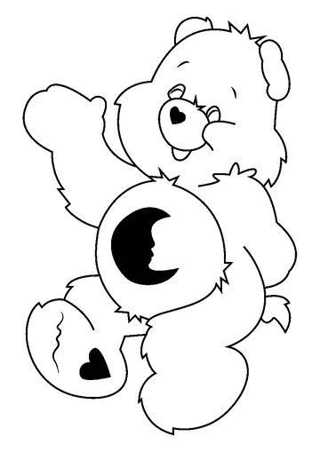 Bedtime Bear coloring page