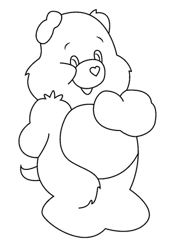 Happy Bear coloring page