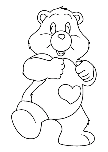Take Care Bear coloring page