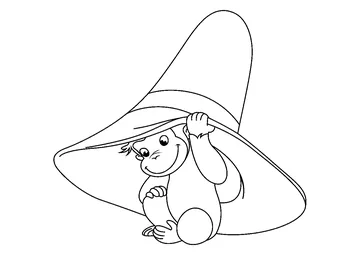 George Wear A Big Hat coloring page