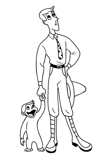 Curious George 2 coloring page