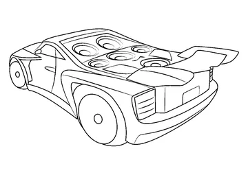 Car coloring page