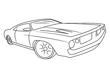 Hot Wheels Pic coloring page