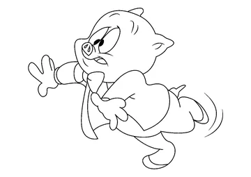 Porky Pig coloring page