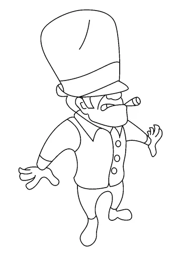 Rocky coloring page