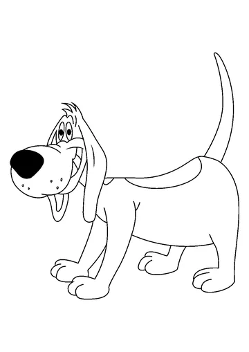 Smile Dog coloring page