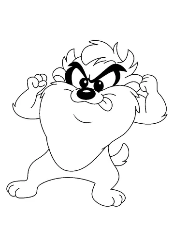 Tasmanian Devil coloring page