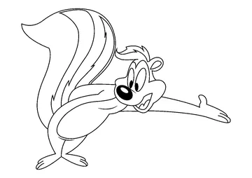 Looney Tunes Pepe coloring page