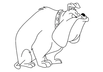 Dog coloring page