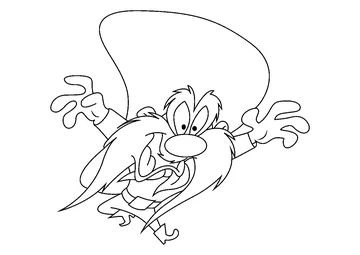Yosemite Sam coloring page