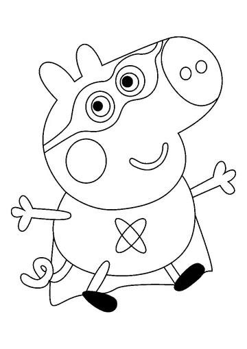 Super George coloring page