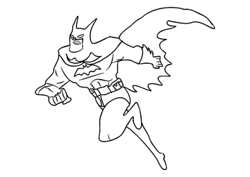 Batman 3 coloring page