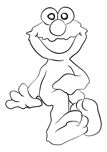 Elmo 1 coloring page