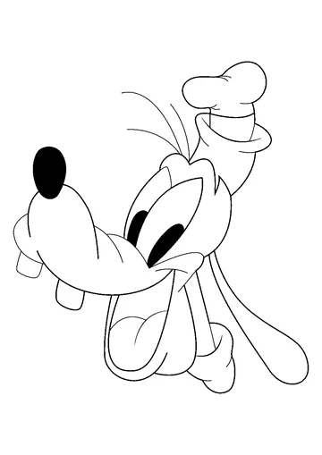 Goofy Face coloring page