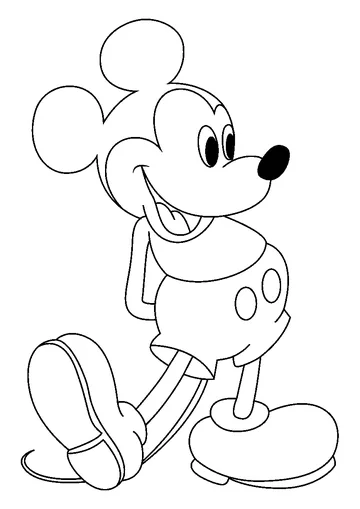 Mickey Mouse Prod coloring page