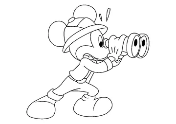 Mickey Mouse See coloring page