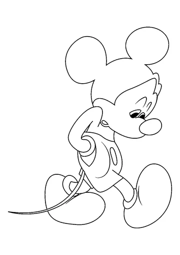 Sad coloring page