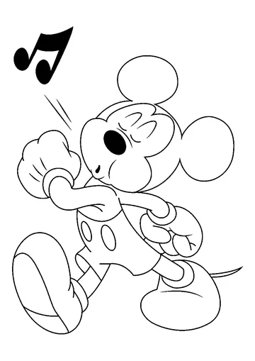 Silant Mickey Mouse coloring page