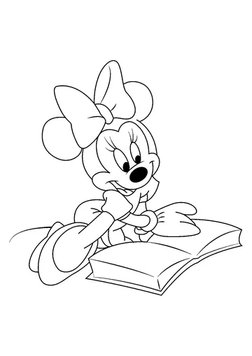 Reading Book coloring page