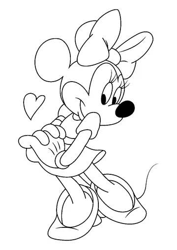 Mickey Minnie coloring page