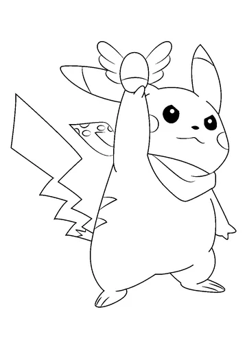 Pikachu With Pokemon coloring page