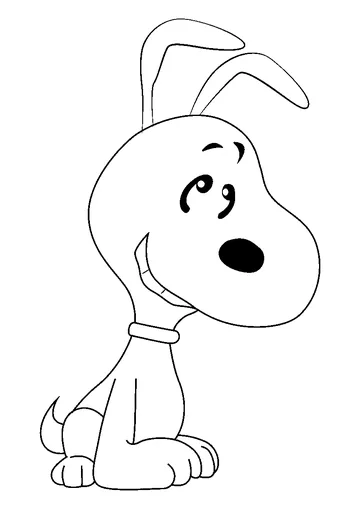 Snoopy Smile coloring page