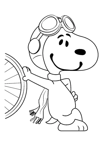 Snoopy Style coloring page