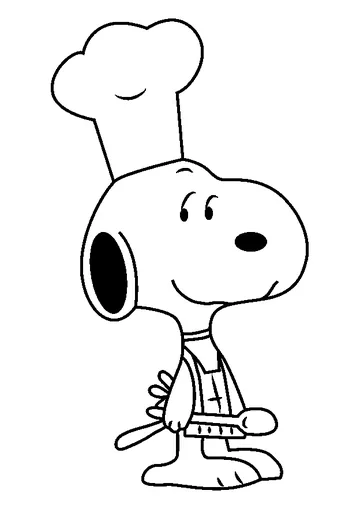 Snoopy The Chief coloring page