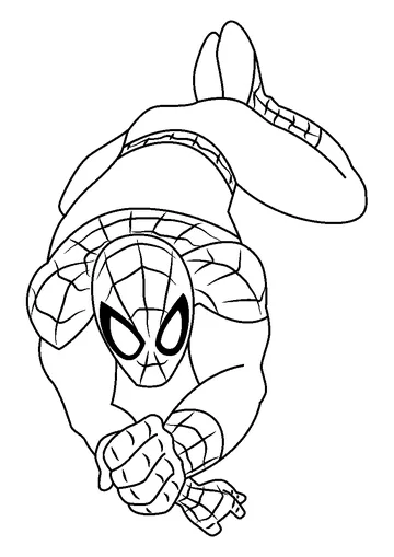 Marvel Universe Ultimate Spider Man coloring page