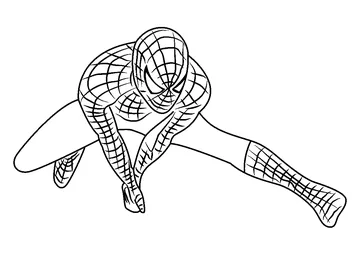 Spiderman The Comic Book Character coloring page