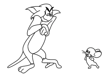 Tom And Jerry By Chuck Jones coloring page