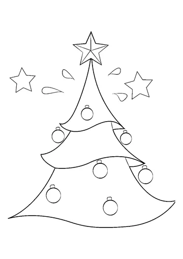 Christmas Tree coloring page