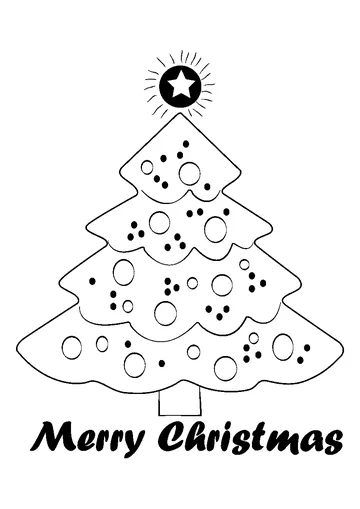 Merry Christmas 3 coloring page