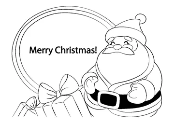 Happy Christmas Day coloring page