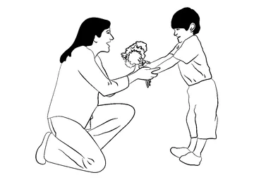 Mom And Sun coloring page